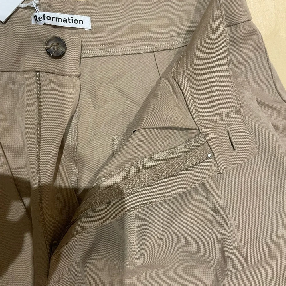 Reformation - Mason Pant in Khaki (size: 8P) NWT - Picture 7 of 14